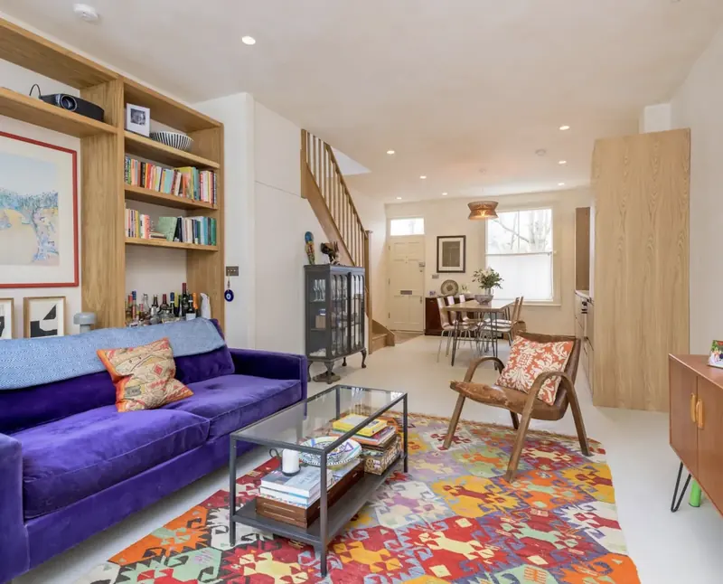 Open plan living room, central London extension